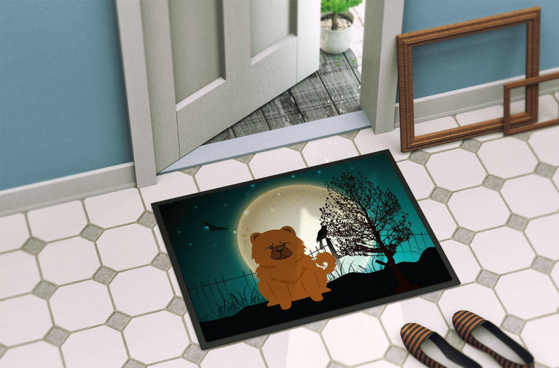 Halloween Scary Chow Chow Red Indoor or Outdoor Mat 24x36 BB2332JMAT