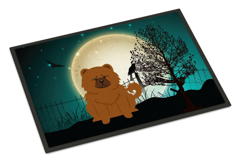 Halloween Scary Chow Chow Red Indoor or Outdoor Mat 24x36 BB2332JMAT