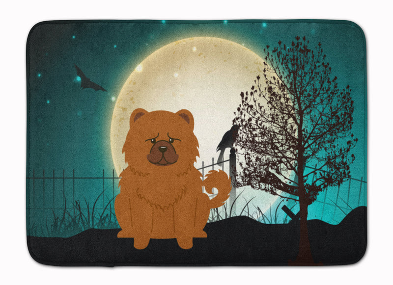 Halloween Scary Chow Chow Red Machine Washable Memory Foam Mat BB2332RUG