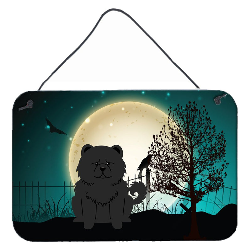 Halloween Scary Chow Chow Black Wall or Door Hanging Prints BB2333DS812