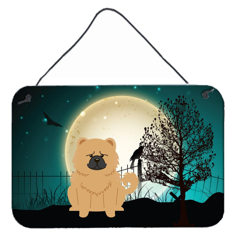 Halloween Scary Chow Chow Cream Wall or Door Hanging Prints BB2334DS812