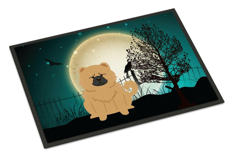 Halloween Scary Chow Chow Cream Indoor or Outdoor Mat 24x36 BB2334JMAT