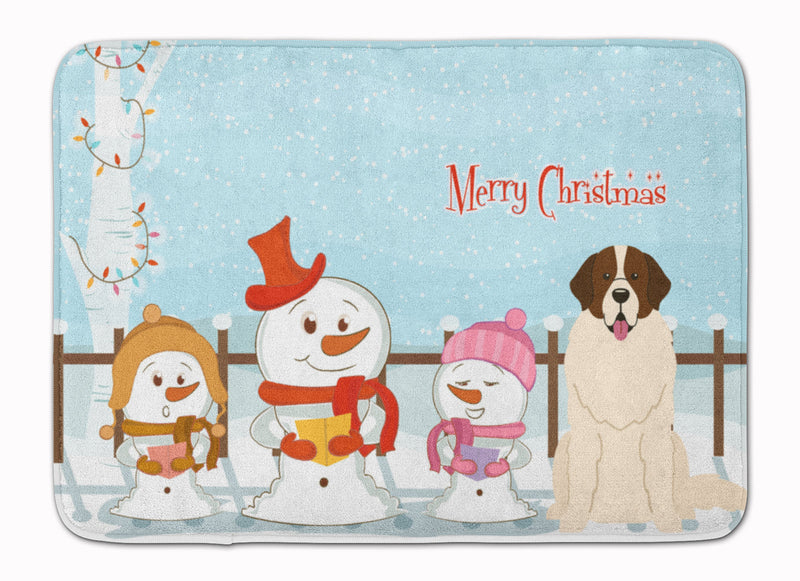 Merry Christmas Carolers Moscow Watchdog Machine Washable Memory Foam Mat BB2358RUG