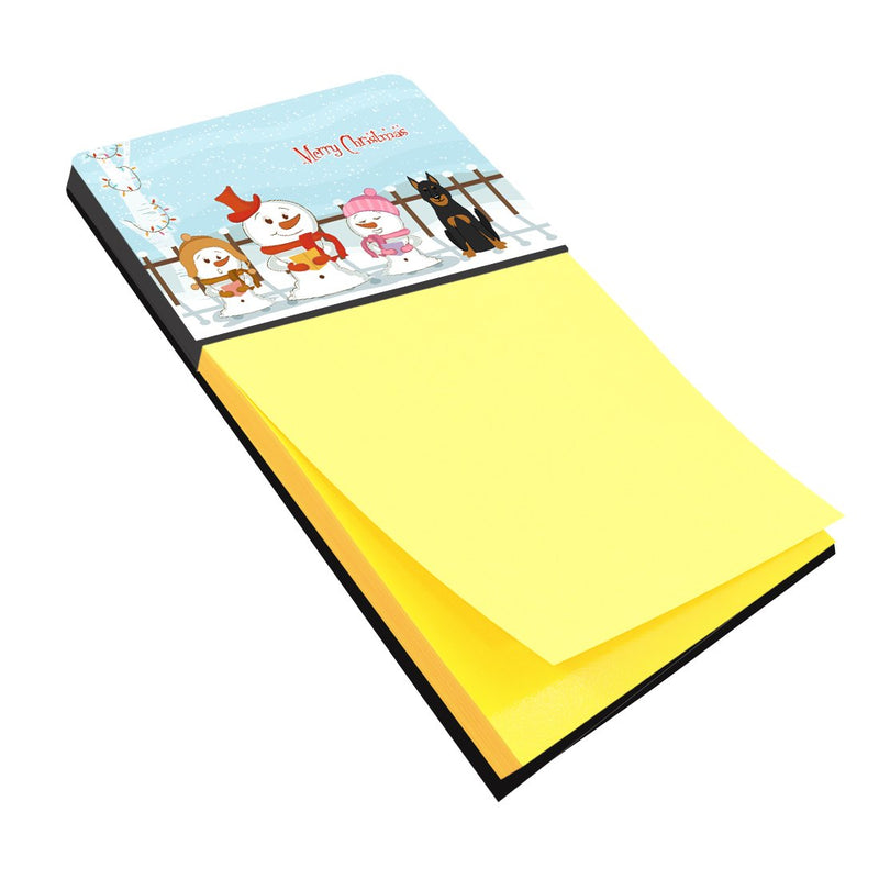 Merry Christmas Carolers Beauce Shepherd Dog Sticky Note Holder BB2411SN- Refiilable Desk Accessory Note Pad