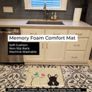Christmas Presents between Friends French Bulldog - Brindle Memory Foam Kitchen Mat Machine Washable Anti-Fatigue Cushion Comfort Bath or Kitchen Rug