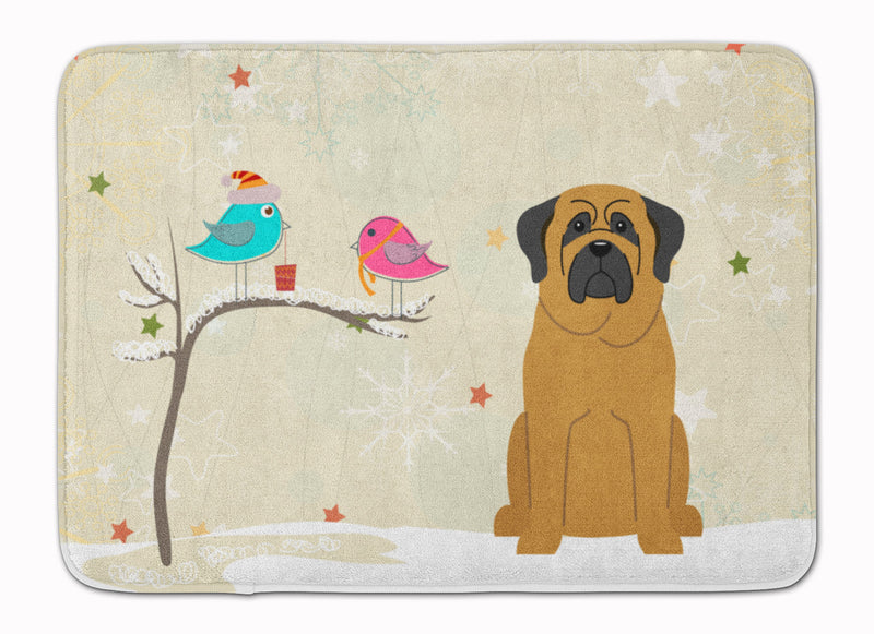 Christmas Presents between Friends Mastiff Machine Washable Memory Foam Mat BB2490RUG