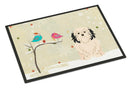 Christmas Presents between Friends Lowchen Doormat Indoor Outdoor 18H X 27W Front Door Mat Rugs for Entryway, Non Slip Washable