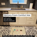 Christmas Presents between Friends Moscow Watchdog Memory Foam Kitchen Mat Machine Washable Anti-Fatigue Cushion Comfort Bath or Kitchen Rug