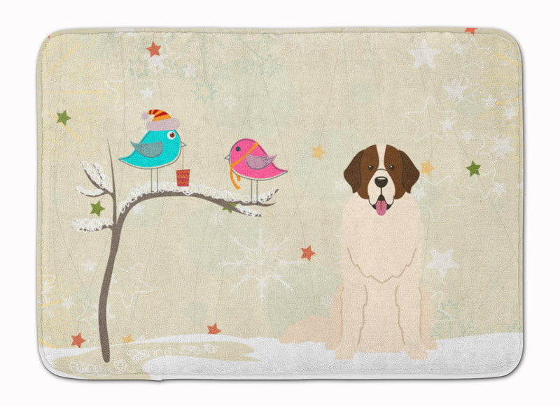 Christmas Presents between Friends Moscow Watchdog Machine Washable Memory Foam Mat BB2499RUG