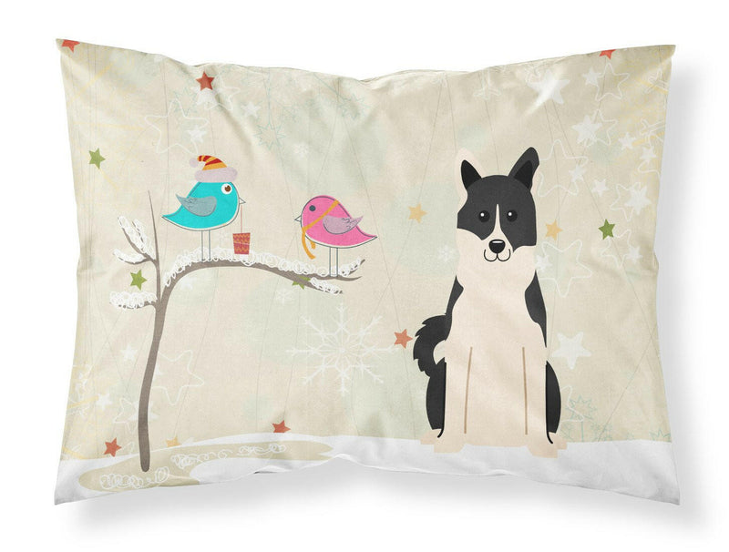 Christmas Presents between Friends Russo-European Laika Spitz Fabric Standard Pillowcase BB2501PILLOWCASE