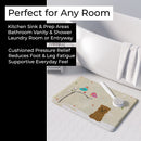 Christmas Presents between Friends Glen of Imal - Tan Memory Foam Kitchen Mat Machine Washable Anti-Fatigue Cushion Comfort Bath or Kitchen Rug