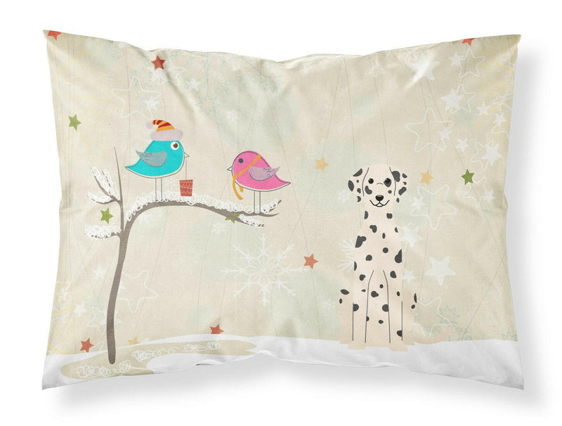 Christmas Presents between Friends Dalmatian Fabric Standard Pillowcase BB2569PILLOWCASE