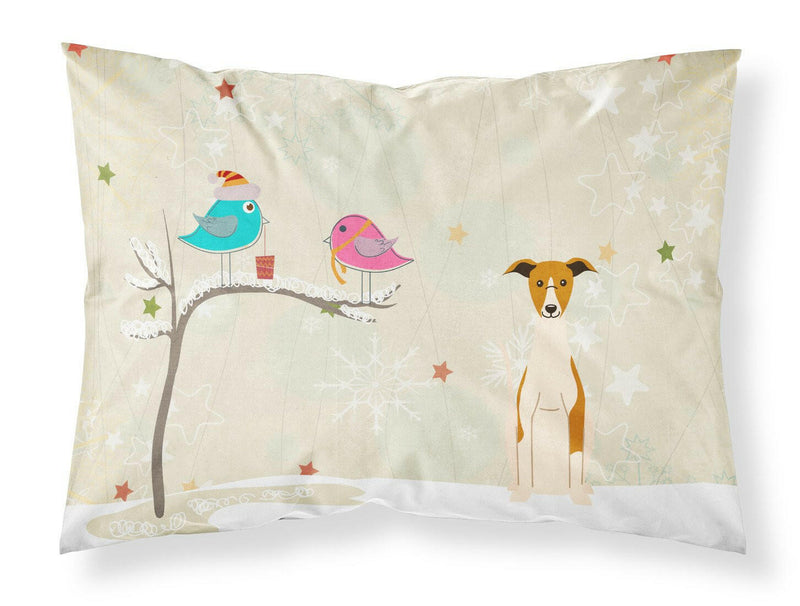 Christmas Presents between Friends Whippet Fabric Standard Pillowcase BB2571PILLOWCASE