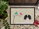 Christmas Presents between Friends Pekingese - Black and White Doormat Indoor Outdoor 24H X 36W Front Door Mat Rugs for Entryway, Non Slip Washable Low Pile,