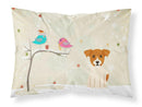 Christmas Presents between Friends Jack Russell Terrier Standard Pillowcase Lightweight Super Soft Easy Care Decorative Artwork Pillowcase, Standard