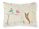 Christmas Presents between Friends Bull Terrier - Red and White Standard Pillowcase Lightweight Super Soft Easy Care Decorative Artwork Pillowcase, Standard