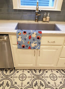 Dog House Collection Lowchen Kitchen Towel Velour Plush Front and Cotton Loop Back Machine Washable