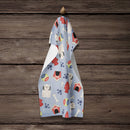Dog House Collection Lowchen Kitchen Towel Velour Plush Front and Cotton Loop Back Machine Washable