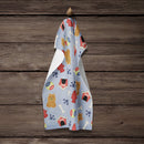 Dog House Collection Norwich Terrier Kitchen Towel Velour Plush Front and Cotton Loop Back Machine Washable