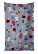 Dog House Collection Moscow Watchdog Kitchen Towel Velour Plush Front and Cotton Loop Back Machine Washable