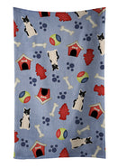 Dog House Collection Russo-European Laika Spitz Kitchen Towel Velour Plush Front and Cotton Loop Back Machine Washable