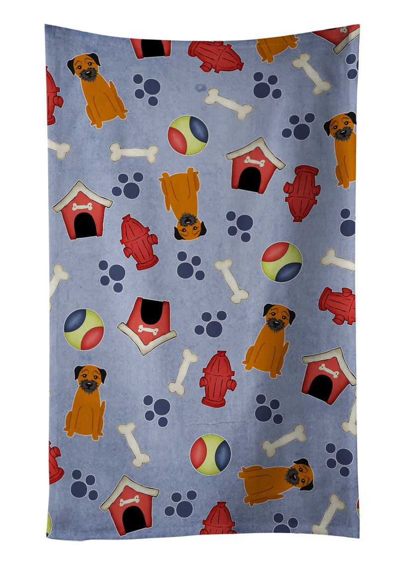 Dog House Collection Border Terrier Kitchen Towel BB2652KTWL