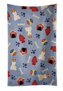 Dog House Collection Central Asian Shepherd Dog Kitchen Towel Velour Plush Front and Cotton Loop Back Machine Washable