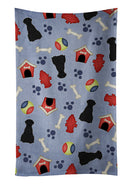 Dog House Collection Giant Schnauzer Kitchen Towel Velour Plush Front and Cotton Loop Back Machine Washable