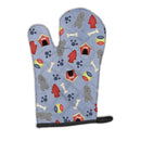 Dog House Collection Poodle Silver Oven Mitt Heat Resistant Thick Oven Mitt for Hot Pans and Oven, Kitchen Mitt Protect Hands, Cooking Baking Glove