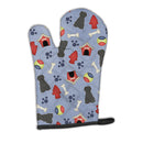 Dog House Collection Briard Black Oven Mitt Heat Resistant Thick Oven Mitt for Hot Pans and Oven, Kitchen Mitt Protect Hands, Cooking Baking Glove