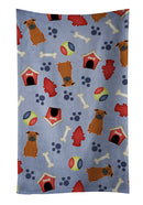 Dog House Collection Chinese Chongqing Dog Kitchen Towel Velour Plush Front and Cotton Loop Back Machine Washable