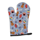 Dog House Collection Chinese Chongqing Dog Oven Mitt Heat Resistant Thick Oven Mitt for Hot Pans and Oven, Kitchen Mitt Protect Hands, Cooking Baking Glove