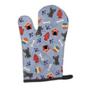 Dog House Collection Chinese Crested Black Oven Mitt Heat Resistant Thick Oven Mitt for Hot Pans and Oven, Kitchen Mitt Protect Hands, Cooking Baking Glove