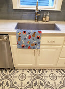 Dog House Collection Brindle Boxer Kitchen Towel Velour Plush Front and Cotton Loop Back Machine Washable