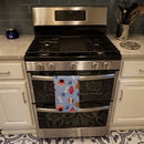 Dog House Collection Brindle Boxer Kitchen Towel Velour Plush Front and Cotton Loop Back Machine Washable