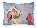 Dog House Collection French Bulldog Cream Standard Pillowcase Lightweight Super Soft Easy Care Decorative Artwork Pillowcase, Standard