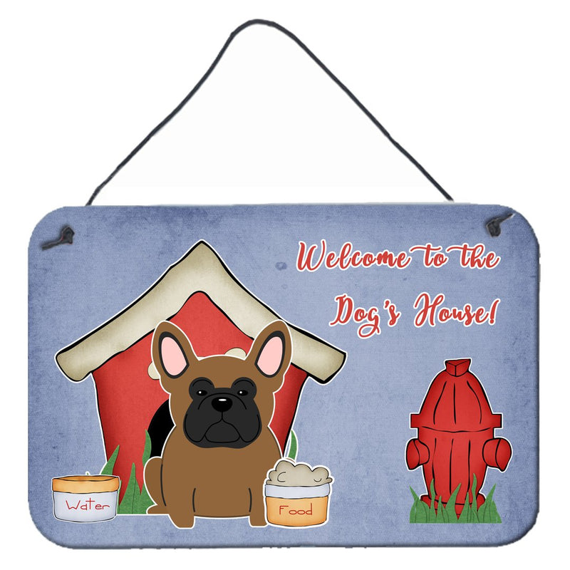 Dog House Collection French Bulldog Brown Wall or Door Hanging Prints BB2767DS812