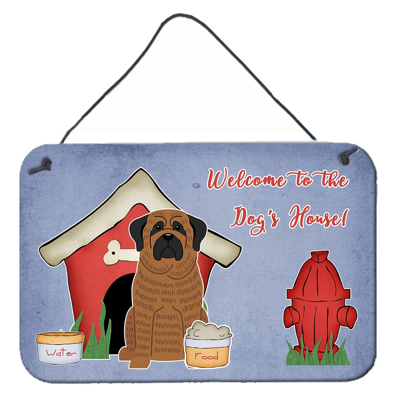 Dog House Collection Mastiff Brindle Wall or Door Hanging Prints BB2769DS812