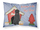 Dog House Collection Black Russian Terrier Standard Pillowcase Lightweight Super Soft Easy Care Decorative Artwork Pillowcase, Standard