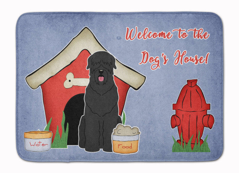 Dog House Collection Black Russian Terrier Machine Washable Memory Foam Mat BB2780RUG