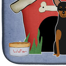 Dog House Collection Manchester Terrier Dish Drying Mat Absorbent Dish Drying Mat Pad for Kitchen Counter Dish Drainer Mat for Countertop, 14 x 21", Multicolor