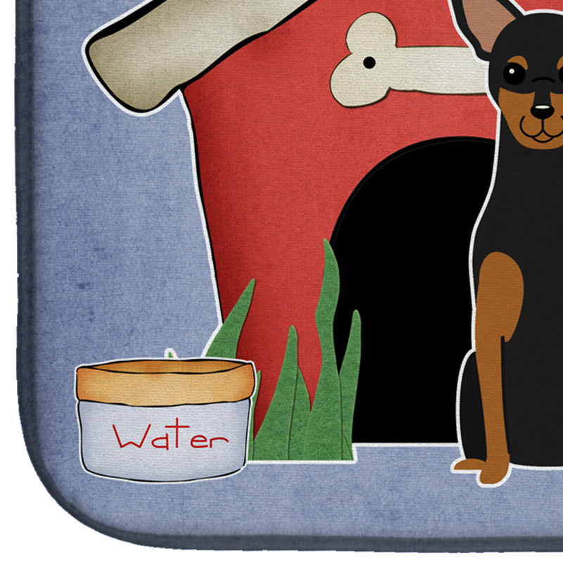 Dog House Collection Manchester Terrier Dish Drying Mat – Absorbent, Artistic Kitchen Essentials BB2782DDM