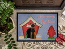 Dog House Collection Manchester Terrier Doormat Indoor Outdoor 24H X 36W Front Door Mat Rugs for Entryway, Non Slip Washable Low Pile,