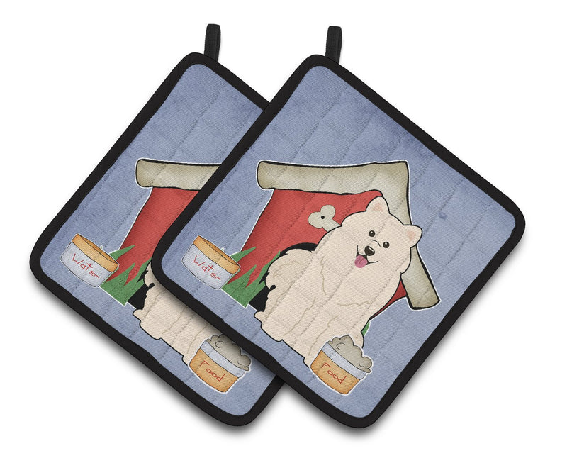 Dog House Collection Samoyed Pair of Pot Holders