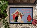 Dog House Collection Russian Spaniel Doormat Indoor Outdoor 24H X 36W Front Door Mat Rugs for Entryway, Non Slip Washable Low Pile,