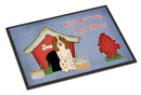 Dog House Collection Russian Spaniel Doormat Indoor Outdoor 18H X 27W Front Door Mat Rugs for Entryway, Non Slip Washable