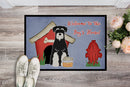 Dog House Collection Standard Schnauzer Salt and Pepper Doormat Indoor Outdoor 24H X 36W Front Door Mat Rugs for Entryway, Non Slip Washable Low Pile,