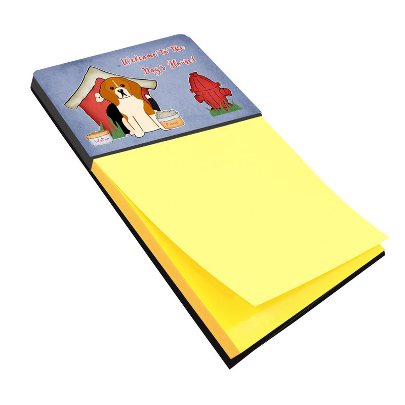 Dog House Collection Beagle Tricolor Sticky Note Holder BB2794SN- Refiilable Desk Accessory Note Pad