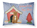 Dog House Collection Staffordshire Bull Terrier Brown Standard Pillowcase Lightweight Super Soft Easy Care Decorative Artwork Pillowcase, Standard