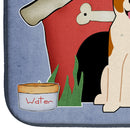 Dog House Collection Central Asian Shepherd Dog Dish Drying Mat Absorbent Dish Drying Mat Pad for Kitchen Counter Dish Drainer Mat for Countertop, 14 x 21", Multicolor